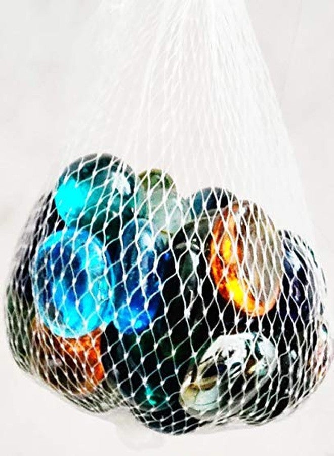 Parakh Multicolour Flat Round Marbles Pebbles for Vase Fillers, Glass Gems Stone, Table Scatter, Landscaping, Aquarium Fish Tank, Party Decoration, Crystal Rocks 950gm - Image 3